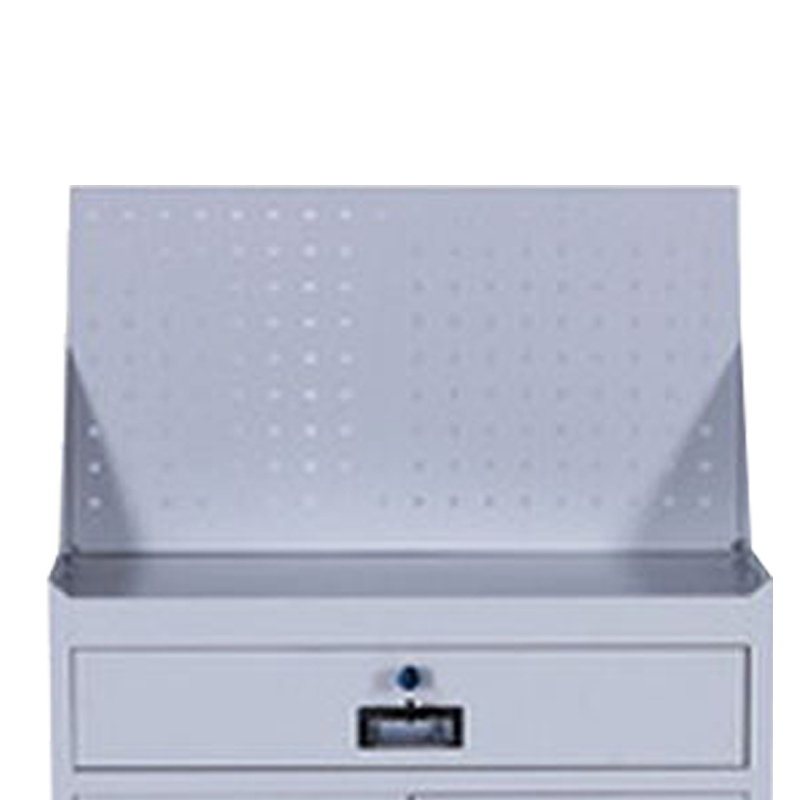 凤凰泾工具柜加厚铁皮储物柜工厂车间用带抽屉汽修多功能收纳柜灰白色一斗小柜含轮子