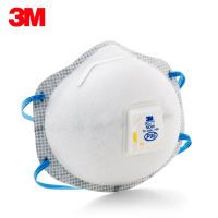 3M 8577CN活性炭有呼吸阀防雾霾P95级别10只/盒头戴式非独立装