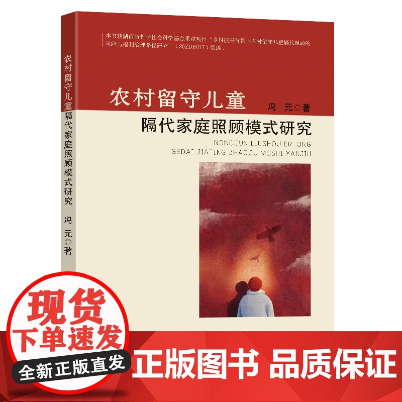 农村留守儿童隔代家庭照顾模式研究冯元著东南大学出版社社会学高清大图