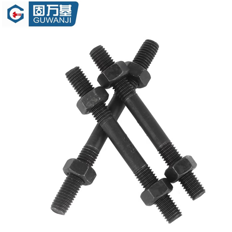 固万基 M10*200双头螺丝螺母套装 标准件 个高清大图