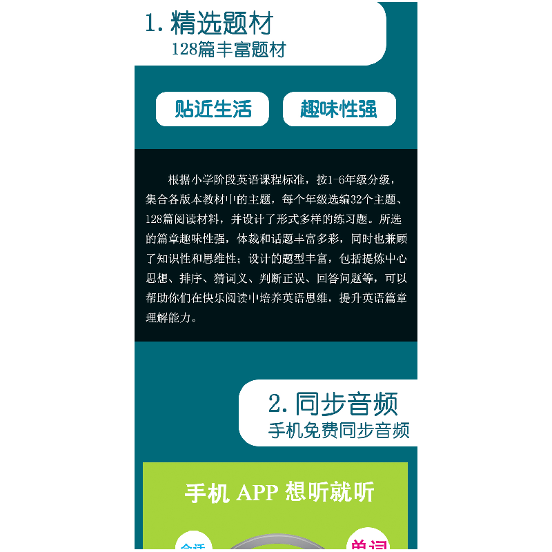 正版 小学英语阅读128篇:一年级 张利芬,王青,王仁娜 上海教育出高清大图
