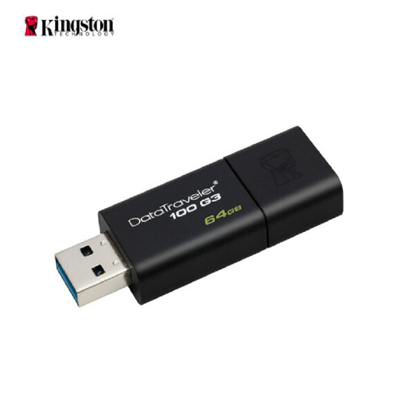 金士顿(Kingston)DT100G3 64GB USB3.0 U盘 黑色