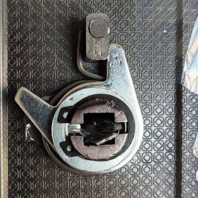 防盗门入户门锁室内门拉手把手下压手柄组装弹簧卡簧配件防盗门 1号双