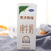 完达山苗条砖黑沃牧场纯牛奶250ml*12盒 黑沃牧场纯牛奶250g*12盒