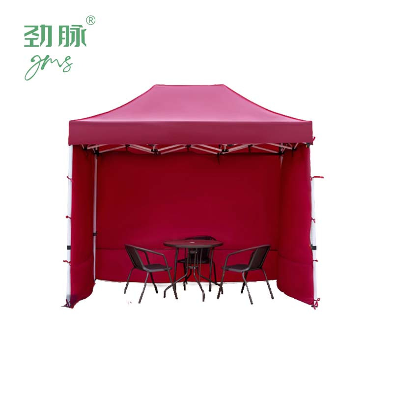 劲脉 三面防雨帐篷 墨绿六棱+3*3*2.1M 顶高清大图