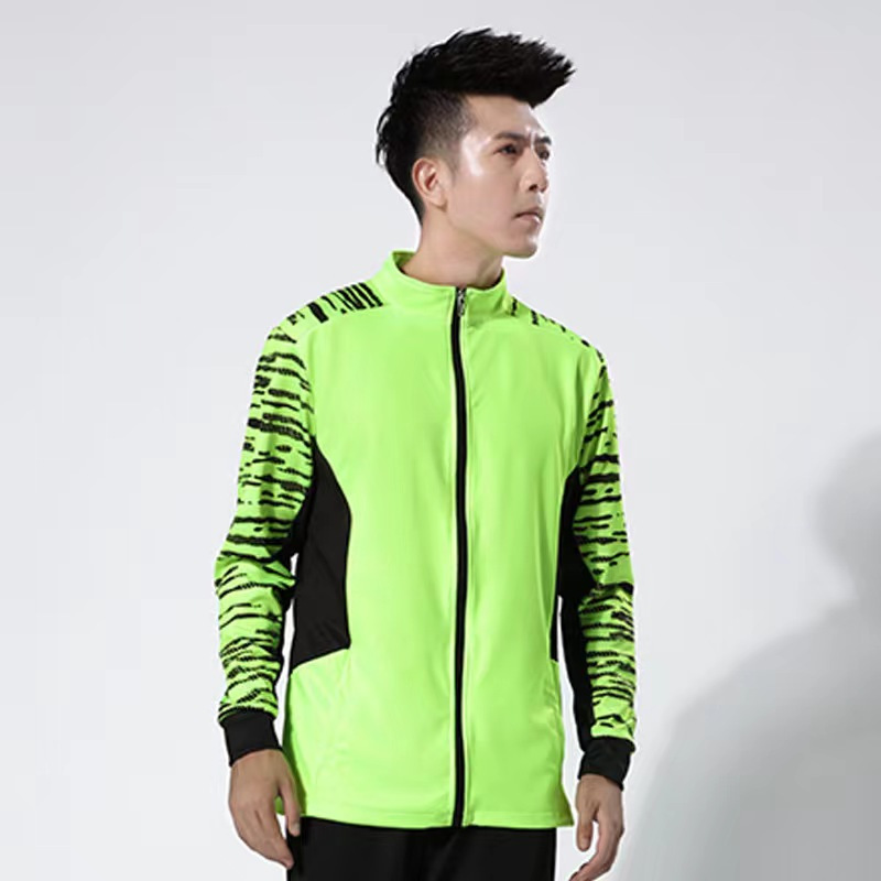 蒙企智品舒适款羽毛球服休闲套装男女长袖运动外套长裤Y-7906