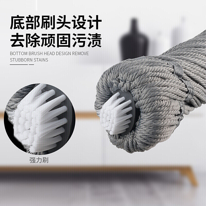 茶花 4713拖把免手洗墩布旋转吸水拧水懒人拖把拖地神器高清大图