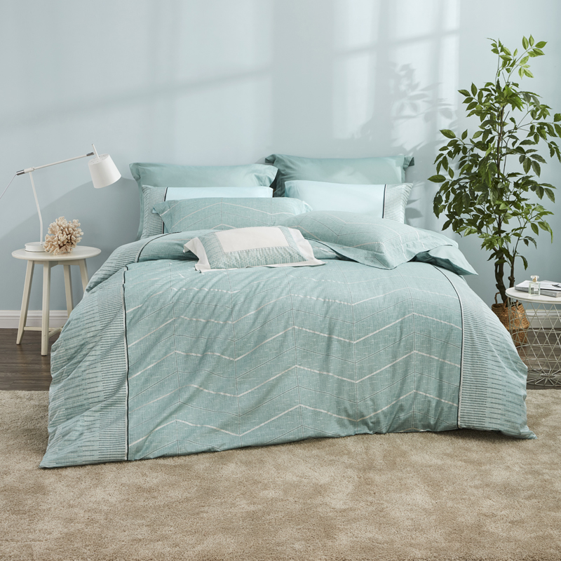 罗莱家纺床上用品全棉缎纹田园床单被套1.5/1.8米四件套林中漫步高清大图