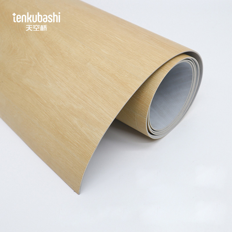 天空桥 地板革 浅木纹2.0mm 卷高清大图