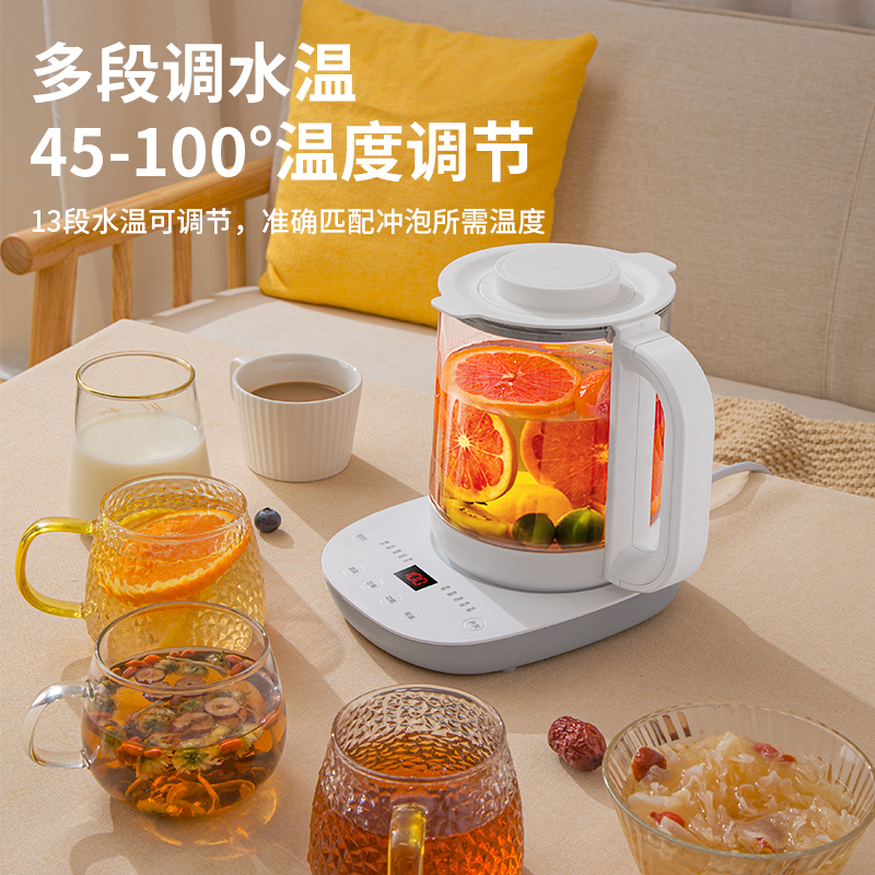 苏宁宜品X尚朋堂养生壶全自动加厚玻璃养身花茶壶家用小型烧水壶多功能办公室煮茶器电热水壶/标配(不带滤网)高清大图
