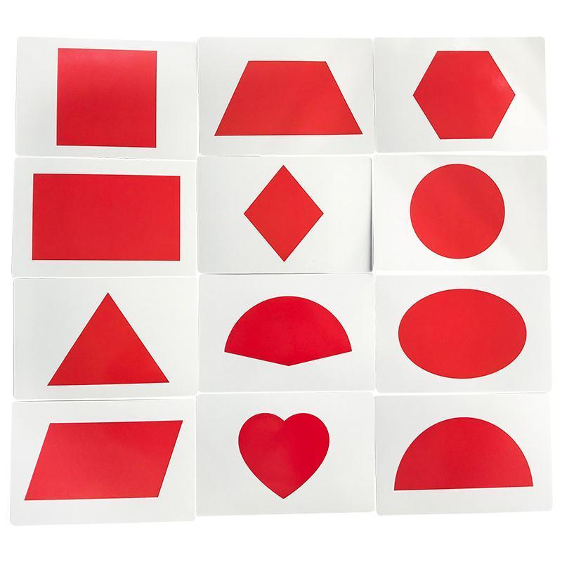 颜色12张形状12张1421厘米儿童辨别颜色卡片杜曼早教闪卡婴幼儿颜色
