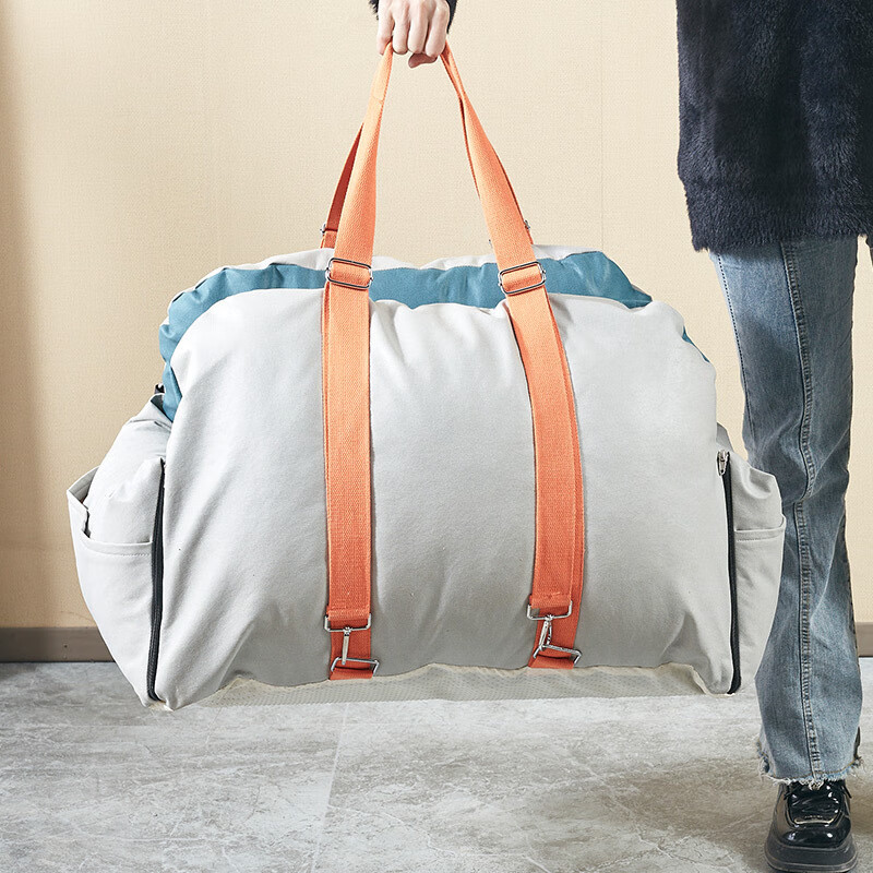 锐锶铂宠物车载窝外出专用狗窝猫窝宠物安全座椅窝 灰色拼色 63*48*48cm高清大图