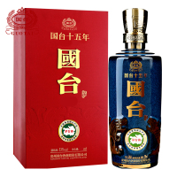 国台 十五年(国台15) 53度 500ml单瓶礼盒装 酱香型白酒 酱酒 纯粮食高度酒 (商务宴请送礼)