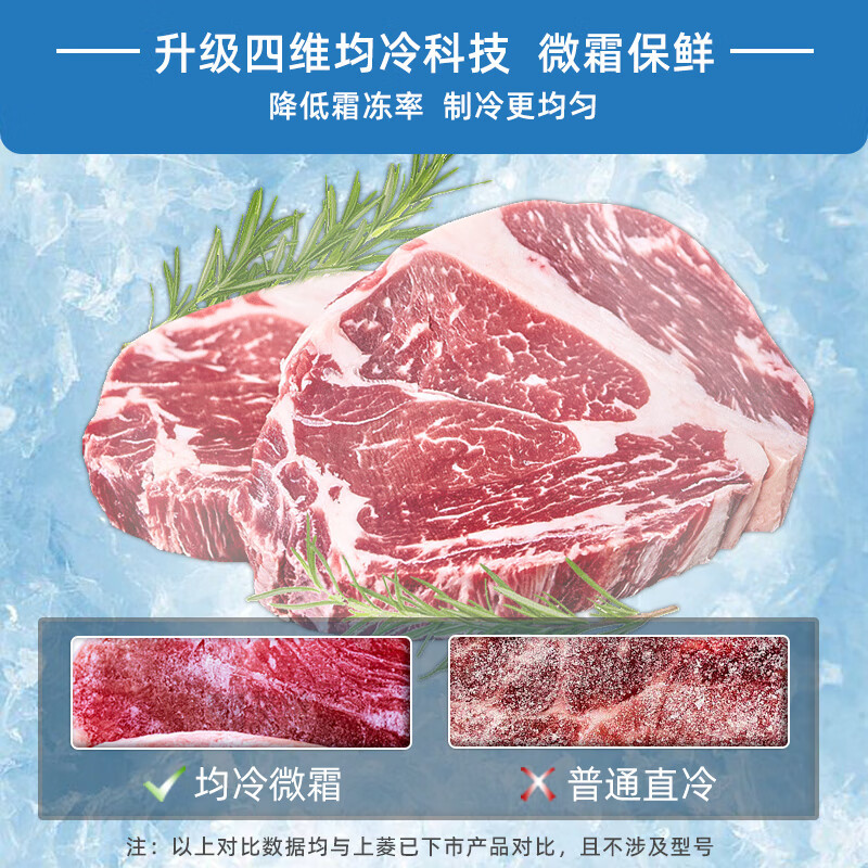 上菱183升双开门冰箱小型出租房用出租屋家用两门二门小户型双门电冰箱宿舍办公室以旧换新BCD-183D铂银