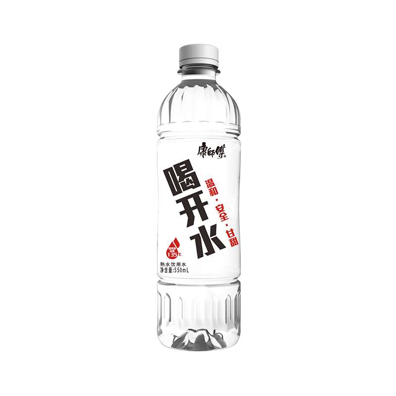 康师傅喝开水熟水饮用水550mL*6瓶整箱量贩装