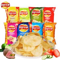 乐事 膨化食品 薯片70g*6包（美国经典原味+意大利香浓红烩味+德克萨斯烧烤味）