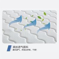 斯俪澜床垫独立弹簧加粗腰加丝3.2CM乳胶加记忆棉无胶水环保棕护脊舒适功能型床垫