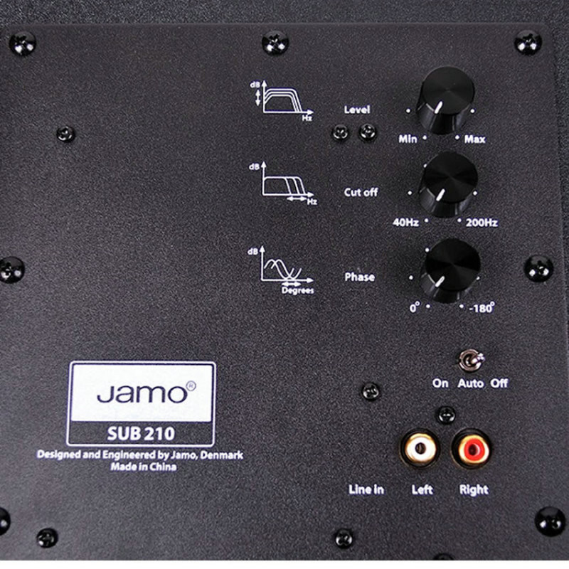 丹麦Jamo/尊宝 SUB210 家庭影院8寸有源低音炮 黑色