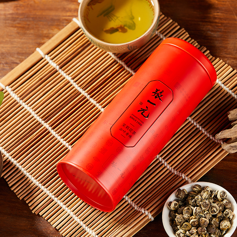张一元 茉莉 花茶 云叶香珠 100g高清大图