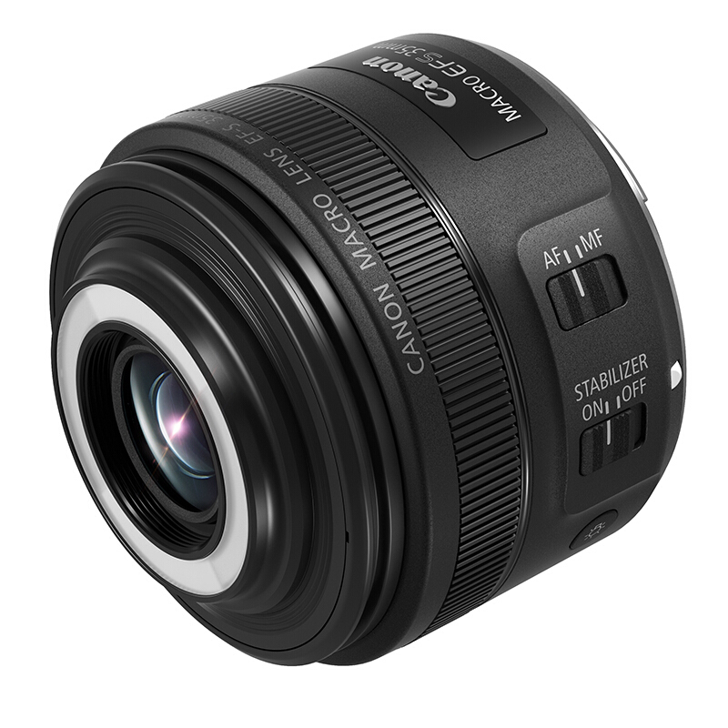 佳能镜头EF-S 35mm f/2.8 IS STM（ 微距镜头 单反镜头 光圈叶片数：7片）