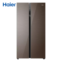 海尔(Haier)540升对开门嵌入冰箱 彩晶玻璃外观 干湿分储 高配双变频 家用电冰箱 BCD-540WFGR