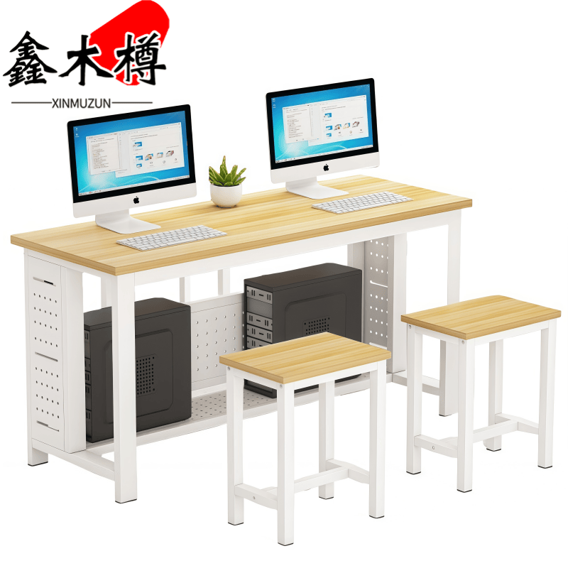 鑫木樽电脑桌椅180*50*74cm套高清大图