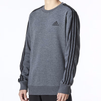 阿迪达斯(adidas) 男装卫衣 22秋新款运动服跑步训练长袖加绒保暖防风圆领棉质套头衫 H12166 XS(