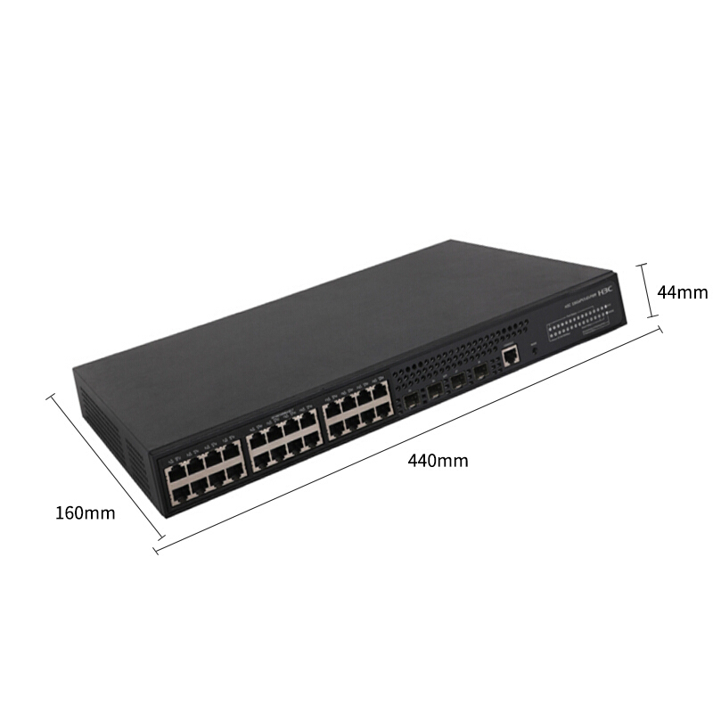 华三(H3C)S5024PV3-EI 24口 全千兆 二层Web网管企业级网络交换机机