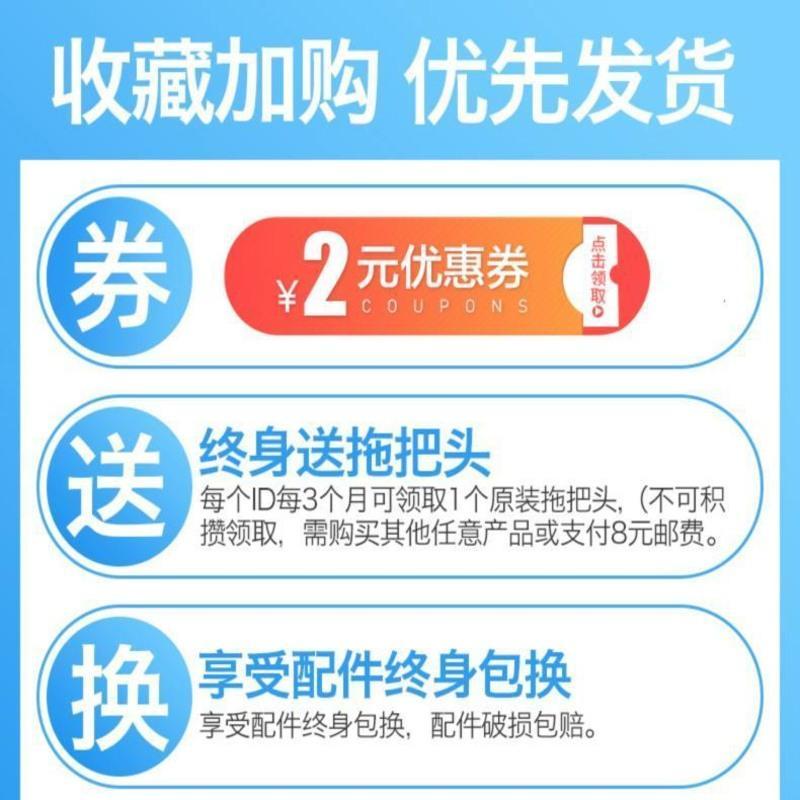 克罗格自拧水拖把旋转免手洗干湿两用老式手拧普通懒人家用一拖净 雅灰色伸缩杆(纤维绳款)