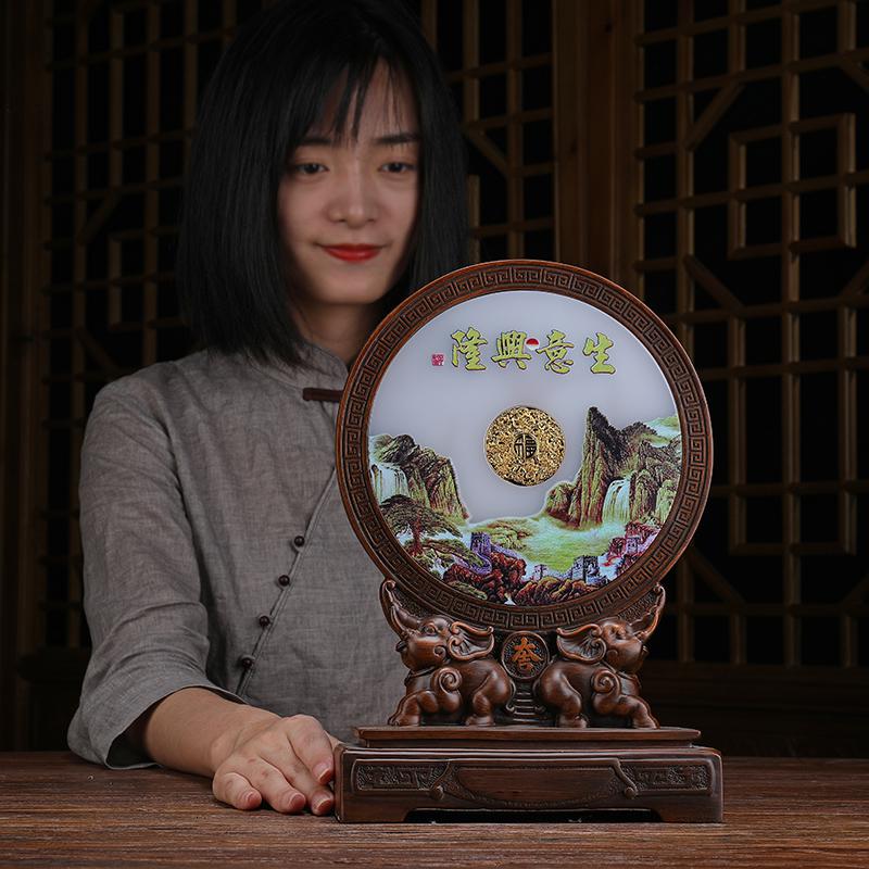 家柏饰(CORATED)玄关摆件平安扣书房客厅电视柜装饰新家房间家居摆设乔迁礼品高清大图