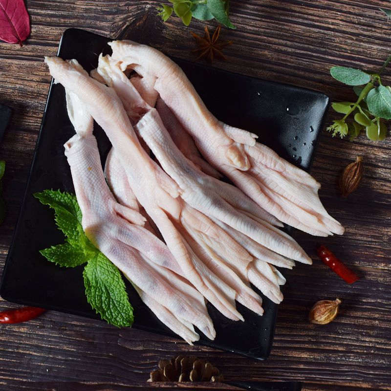 赛卡伊新鲜鸭掌鸭爪冷冻生鲜鸭脚鸭货大鸭掌烧烤卤味食材新鲜活杀吃的