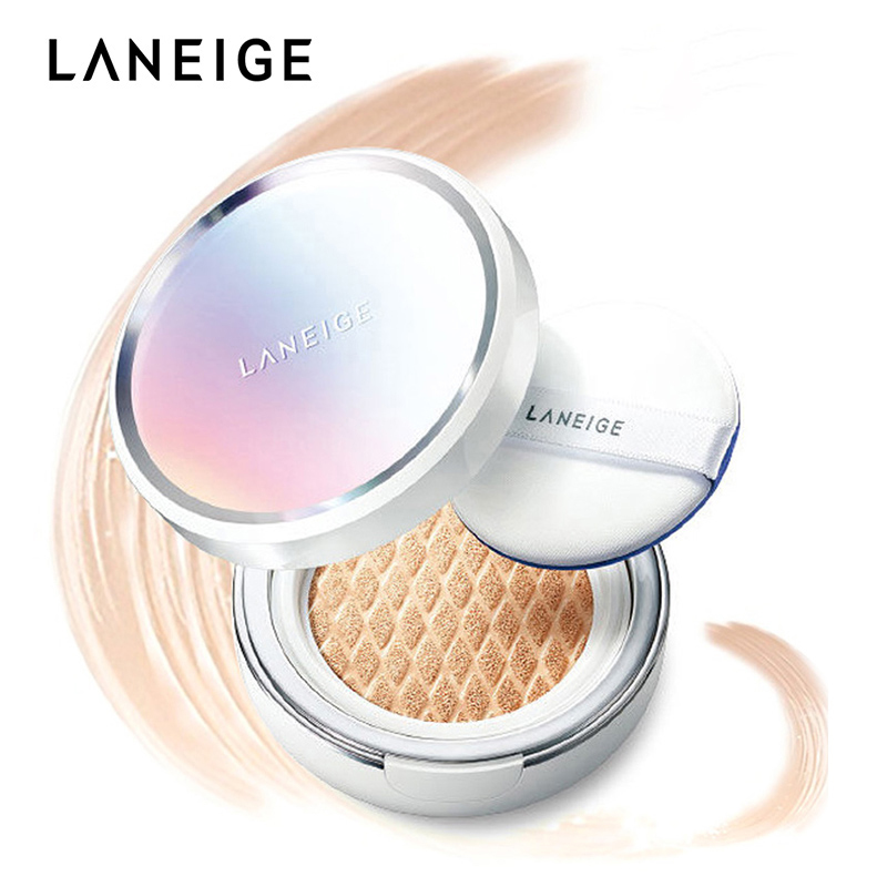 兰芝(LANEIGE)补水保湿 水凝臻白净透水乳护肤品系列 小白光气垫#21自然色