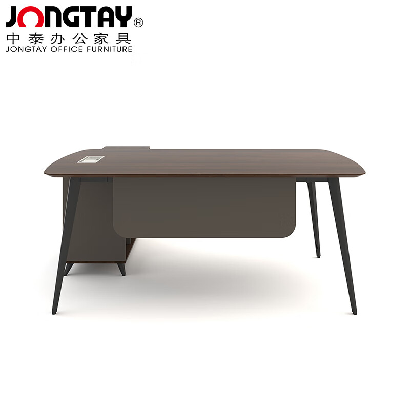 中泰(jongtay)现代办公桌老板经理主管桌1.6米班桌板式办公家具 J-JFBG160高清大图