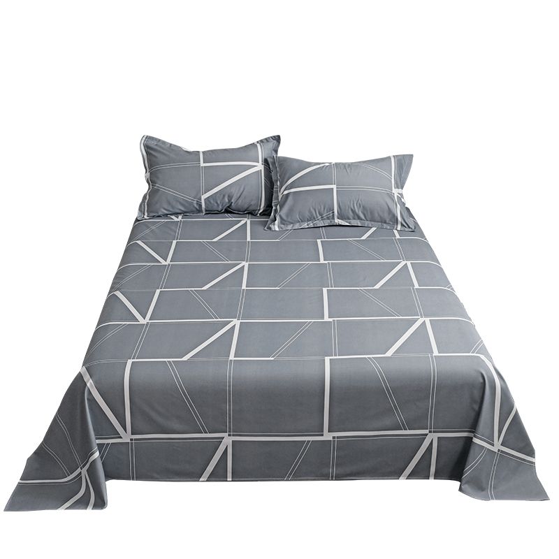 床单单件学生宿舍单人1.5米ins风卡通双人被单枕套三件套男高清大图