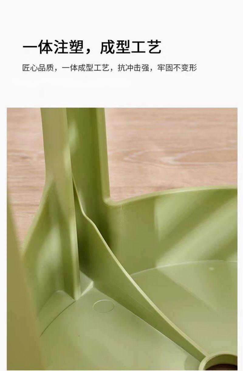 澎铭源 凳子 塑料小板凳 防滑圆凳 可叠放椅子300*450mm张高清大图