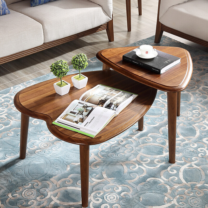 a家家具宜家风格茶几实木北欧风格美观时尚耐用客厅家具木质u142