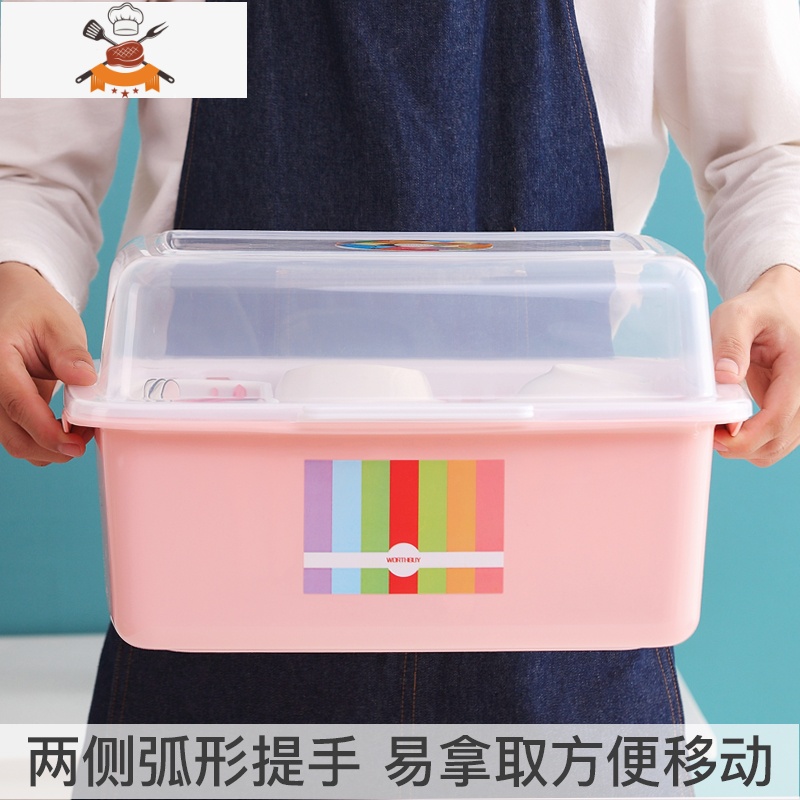 沥水篮碗盘收纳篮家用厨房多功能塑料沥水架新型碗柜餐具架碗碟架 敬平 经典款绿[小]高清大图