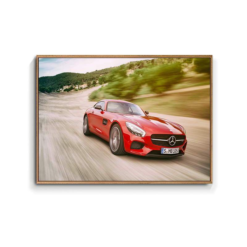汽车4s店装饰画工业风客厅酒吧沙发背景跑车挂画现代简约名车壁画c款
