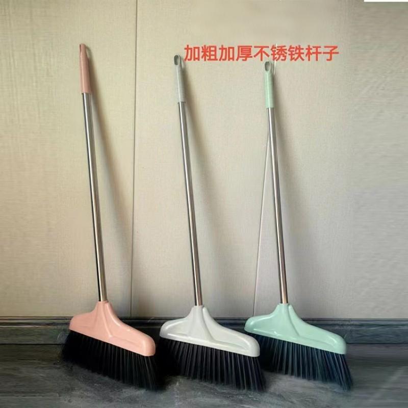 礼千初 家用塑料丝单扫把扫帚笤帚塑料清洁笤帚软毛铁杆懒人不带簸箕 8099单扫把