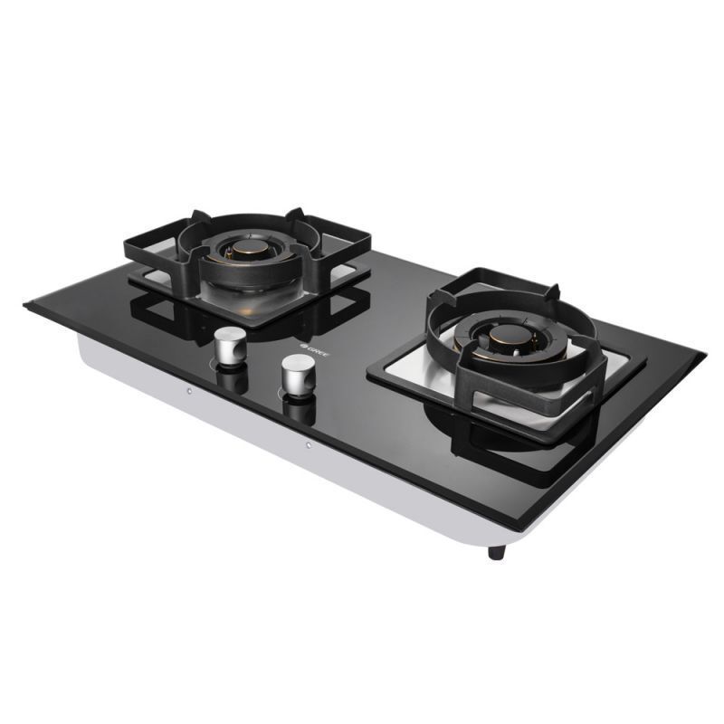 格力(GREE)燃气灶 JZY-QS07B 家用大火力 5.2kW 嵌入式双灶钢化玻璃面板 回火保护防爆保护(液化气)