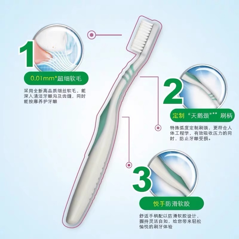 云南白药金口健牙刷竹炭深洁型*3高清大图
