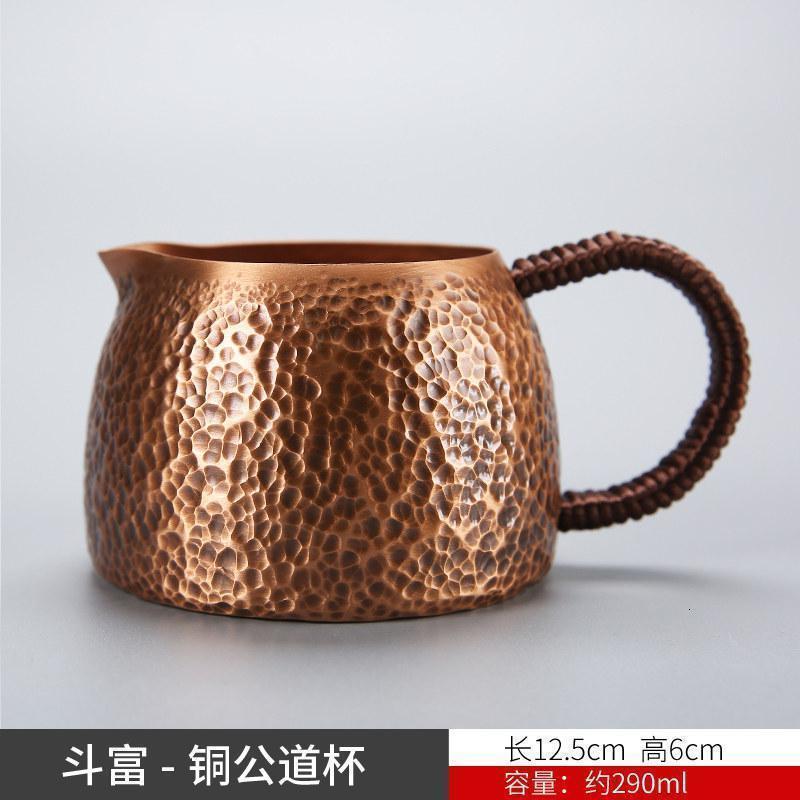 家柏饰(CORATED)紫铜泡茶壶家用锤纹复古冲茶器手工铜制功夫茶器单个190287z高清大图