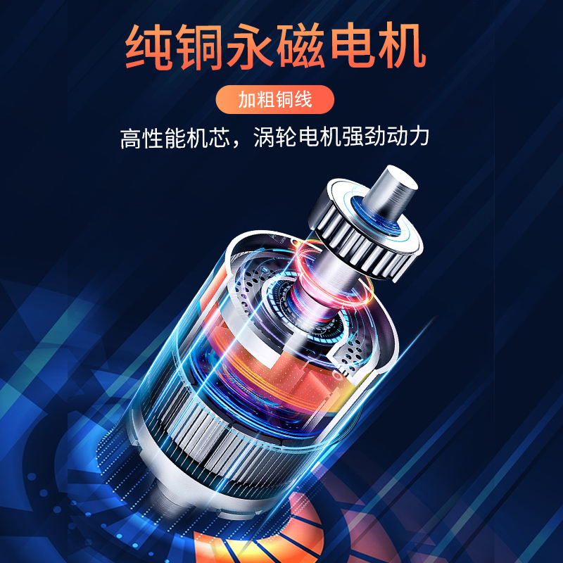 巨木汽车充气泵Led数显预设胎压车用打气泵便携式轿车轮胎打气筒
