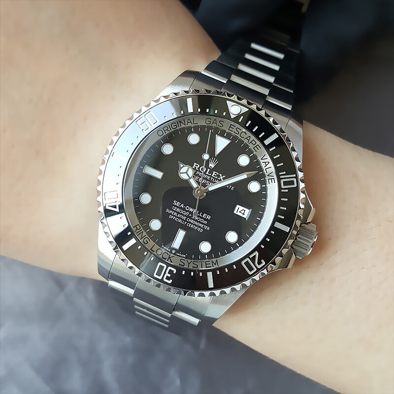 正品 劳力士男表 ROLEX 海使型m126660-0001自动机械44MM二手奢侈品手表 95新