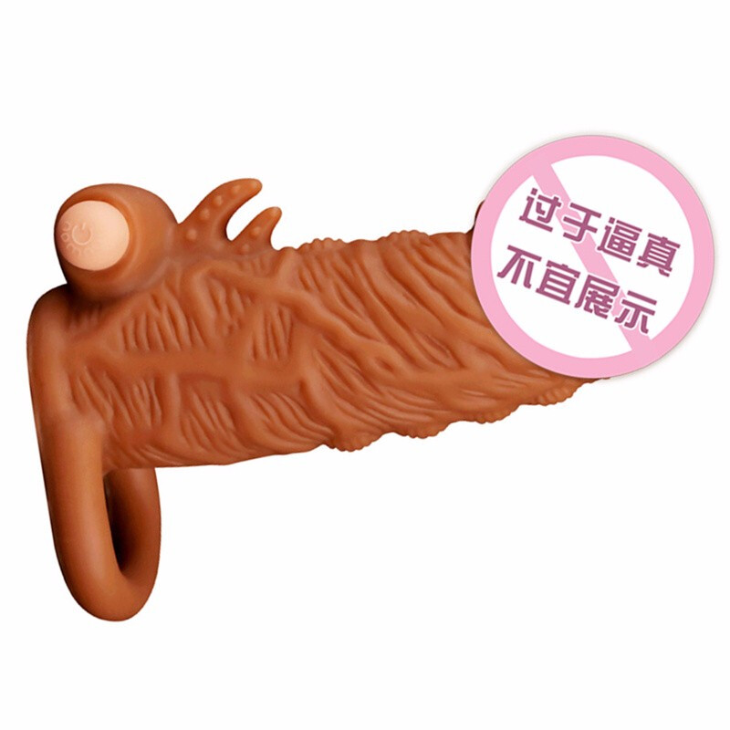 云曼(Yunman) 狼牙套男用茎套加长加粗锁精延时环成人情趣用品液态 L款浮点震动背刺长15赠长3.5赠粗1内径3cm高清大图