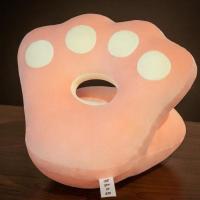 粉色 35x36x25cm 可爱猫爪午睡枕头办公室午睡神器女生抱枕靠垫学生趴睡枕趴着睡觉