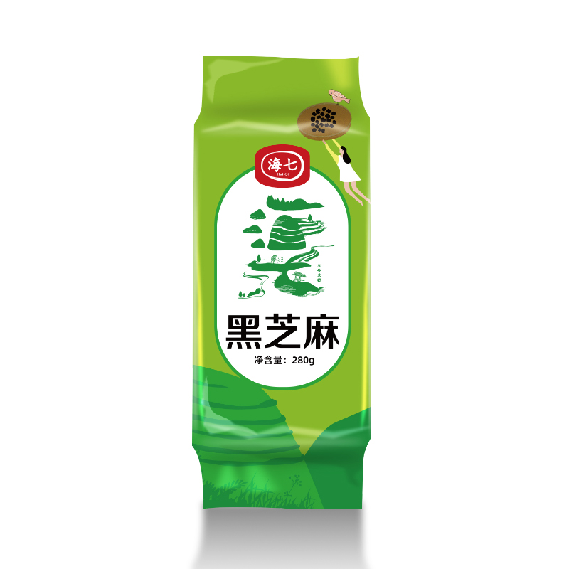 海七五谷杂粮黑芝麻高清大图
