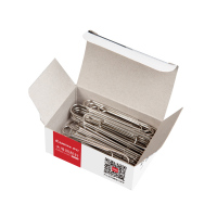 齐心 B3503 大号回形针 50mm 50枚/盒 镍 1盒