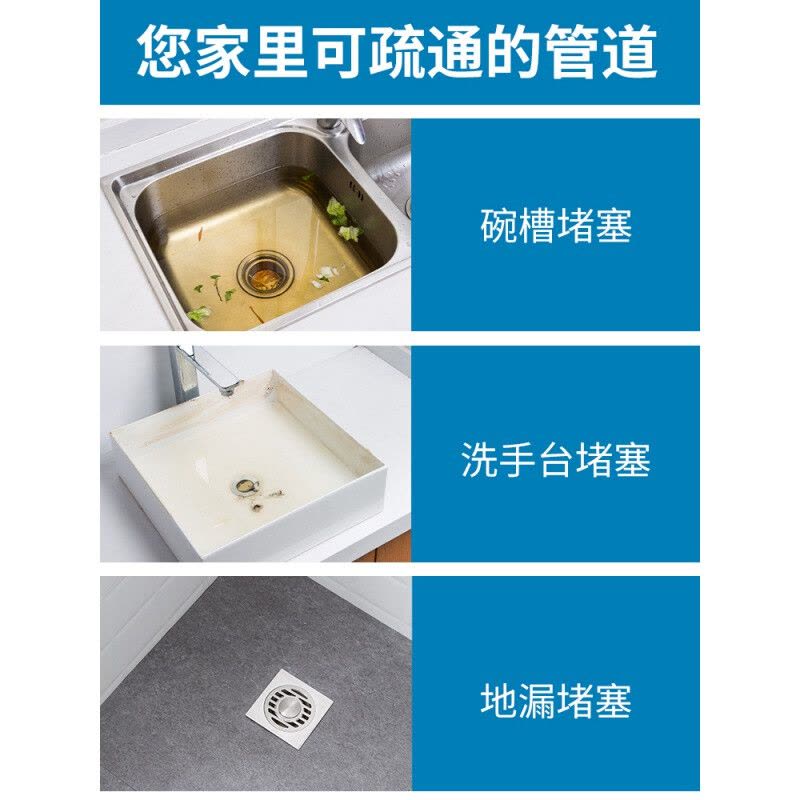 通下水道疏通钢丝手摇管道疏通器厨房厕所地漏专用工具疏通机图片