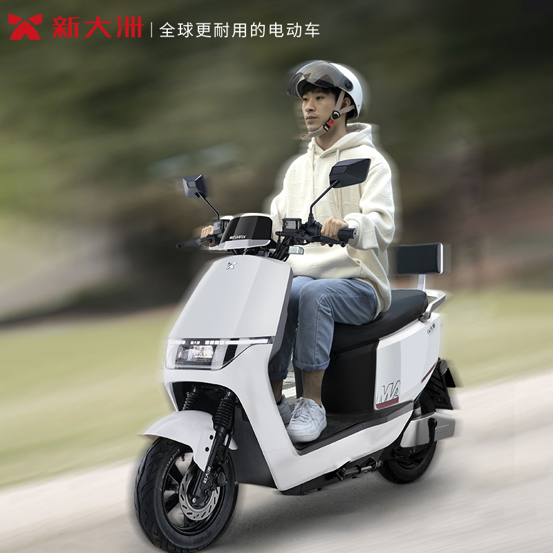 PARRAY/派睿 新款 A20 高颜值电动轻便摩托车成人代步 新米黄摩卡棕
